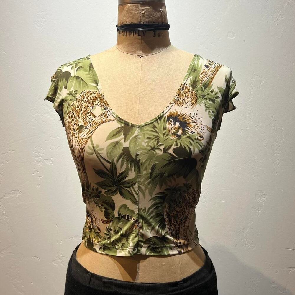 1990s YS Fashion tie back top